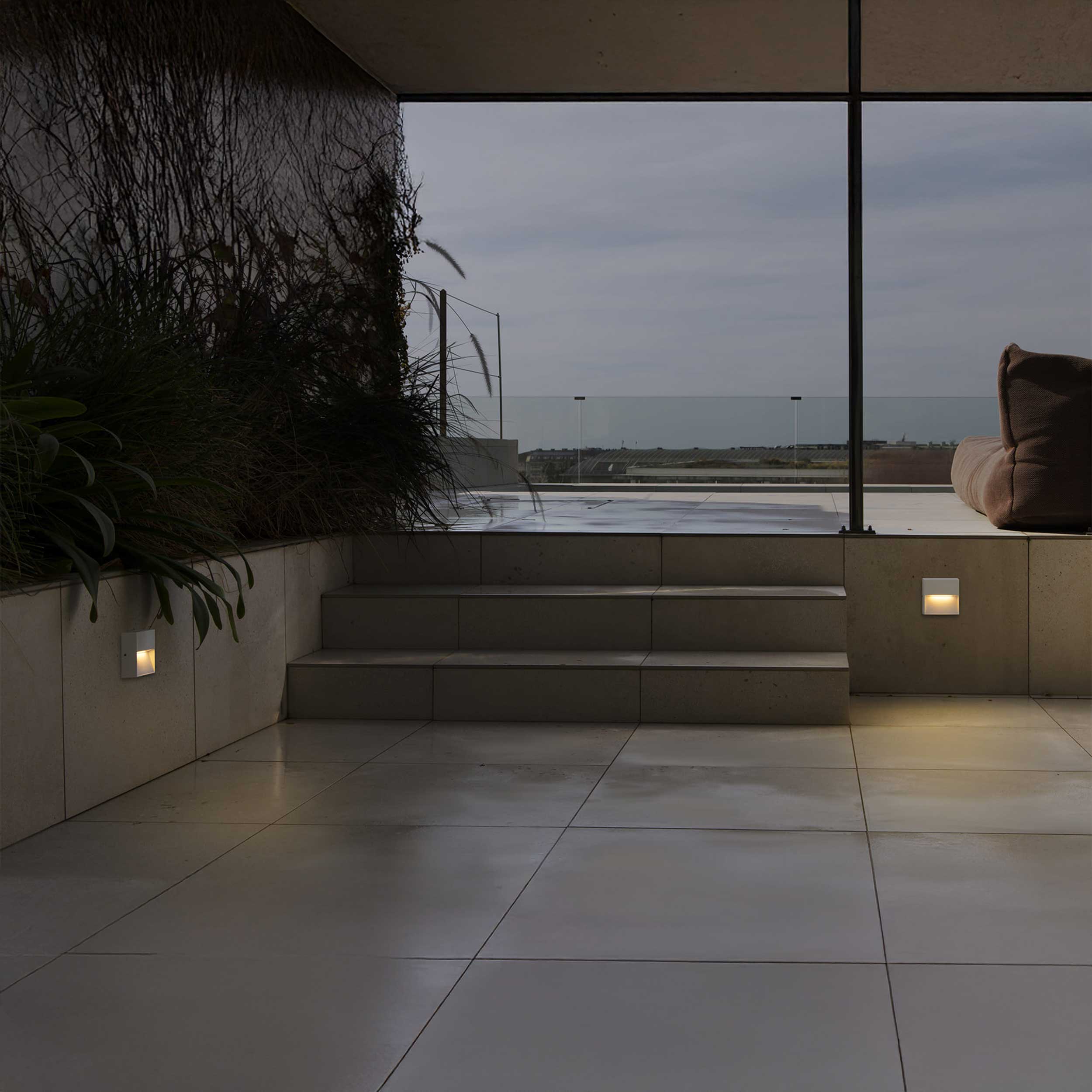 Faro Dune LED négyzet alakú fali lámpa IP65