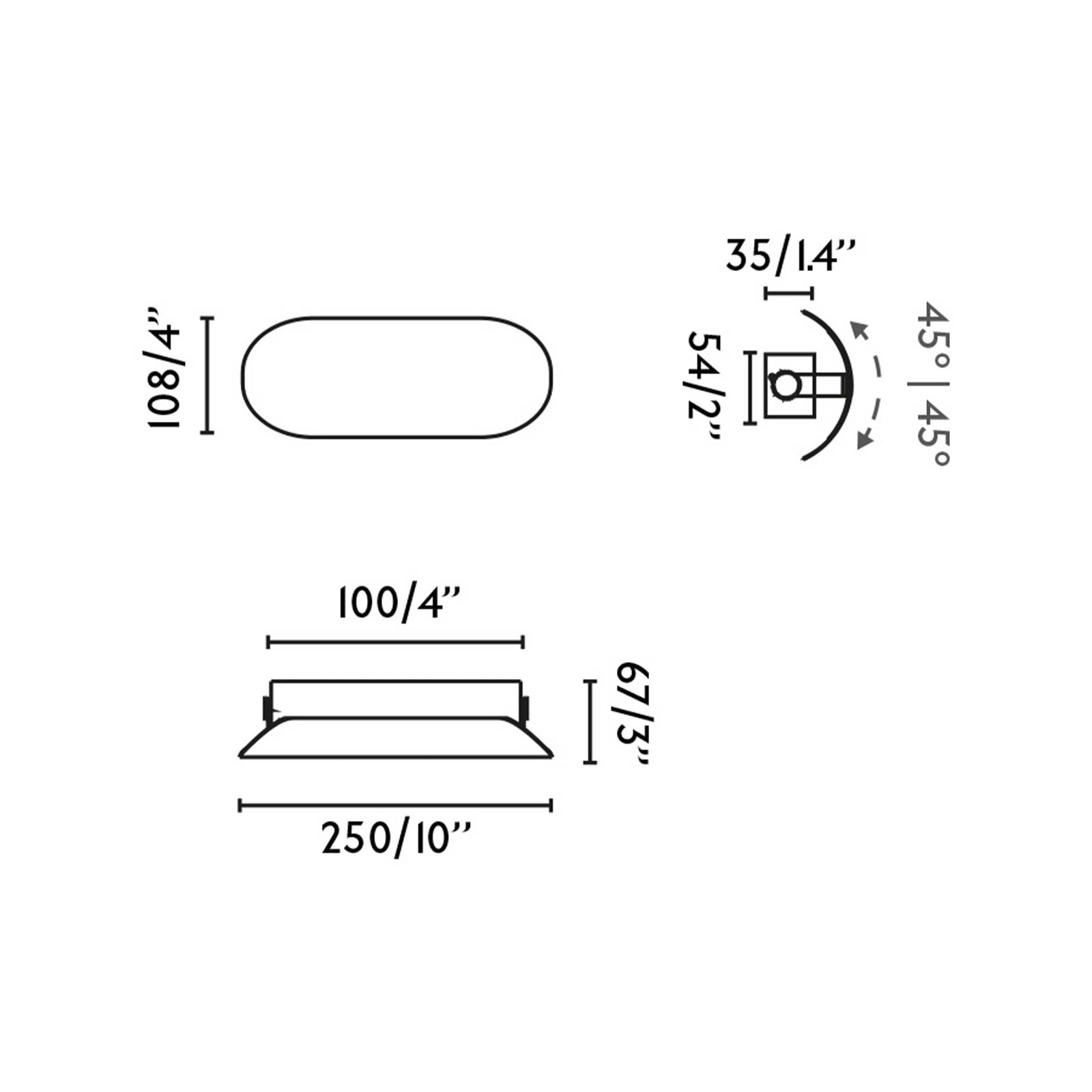 Faro Novo LED fali környezeti lámpatest