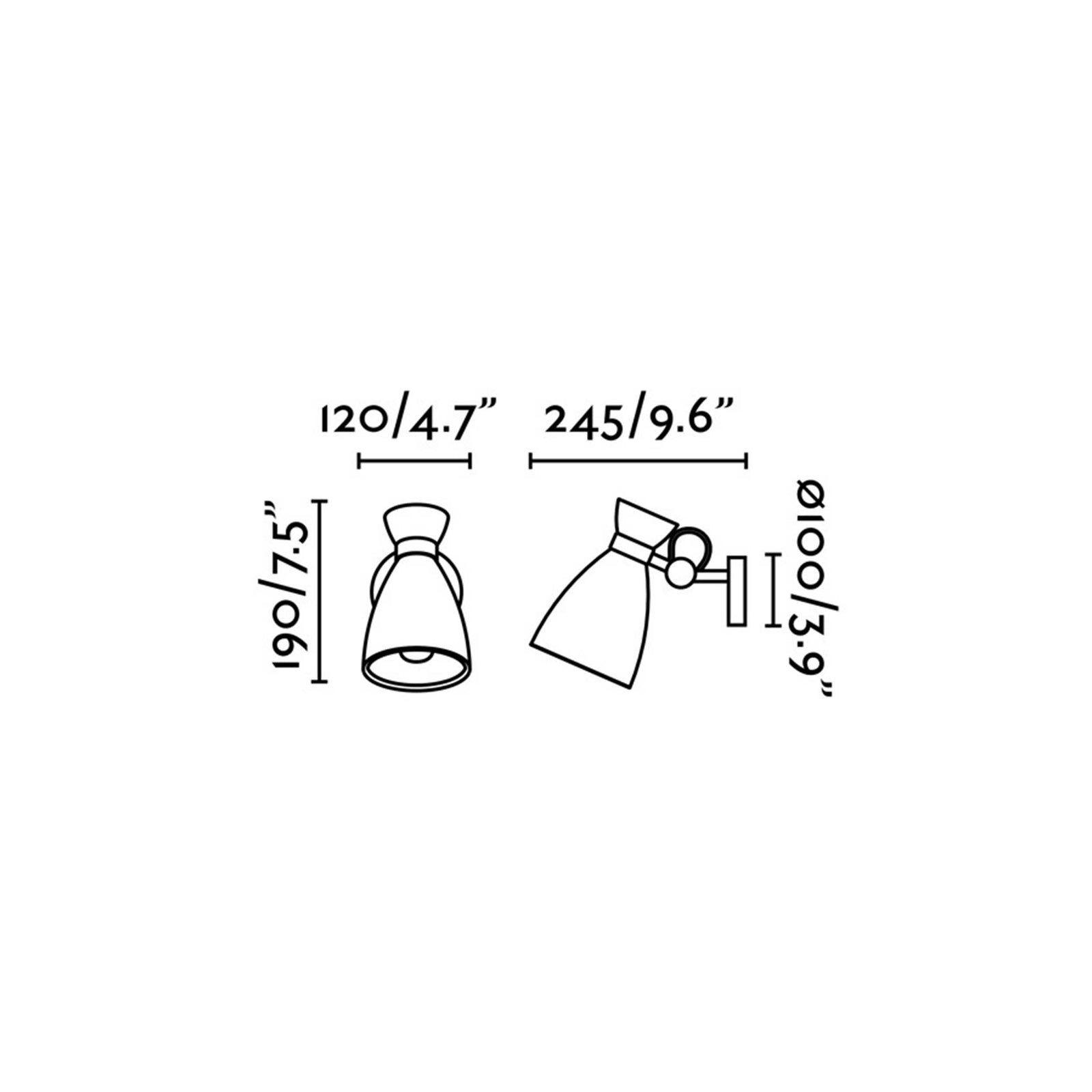 Faro Retro E14 fali lámpa