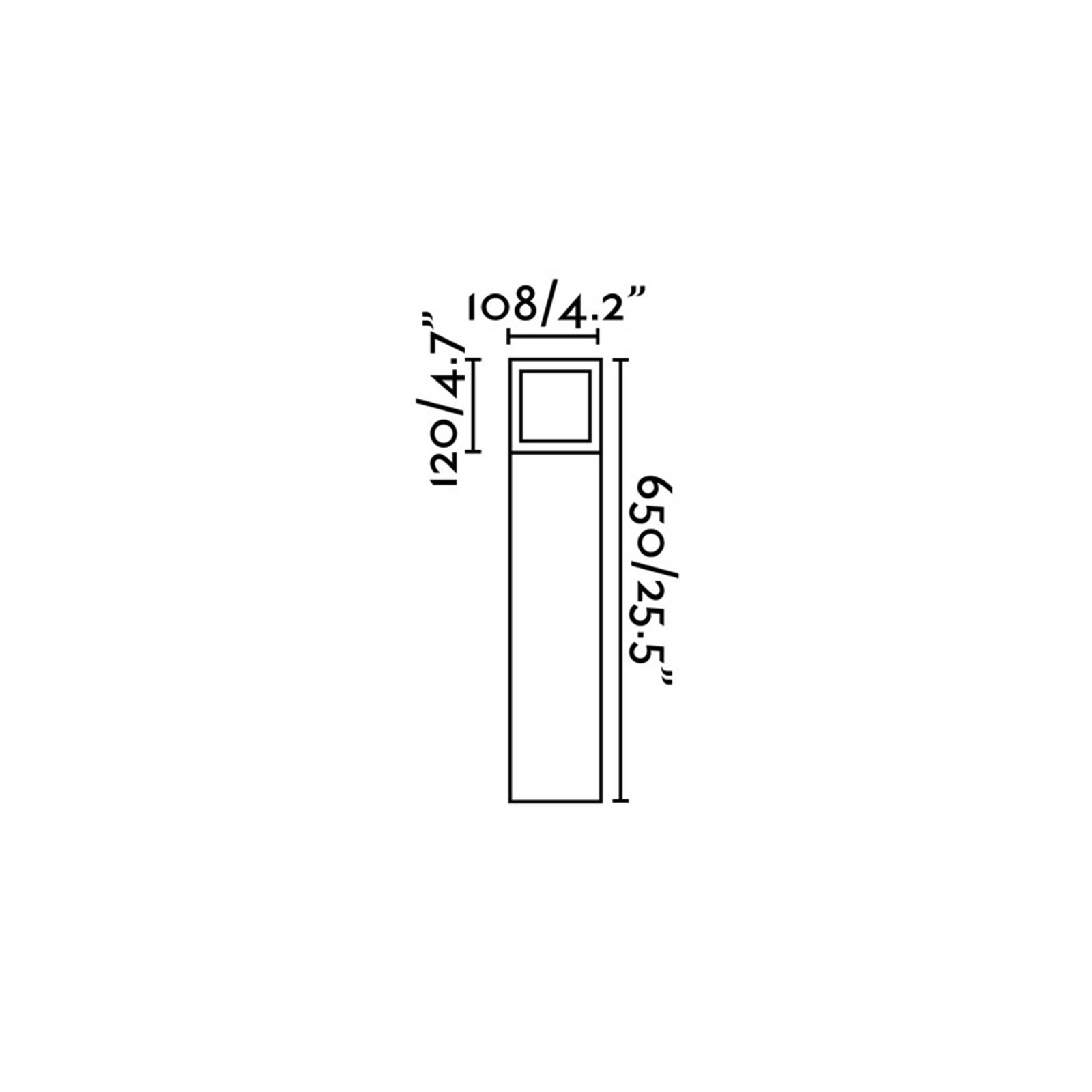 Faro Onze E27 oszlopos kültéri lámpatest IP54