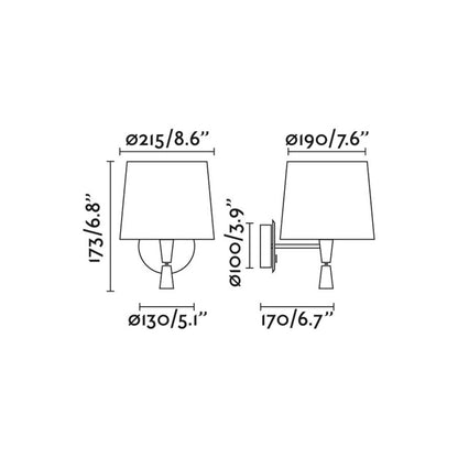 Faro Savoy E27 fali lámpa