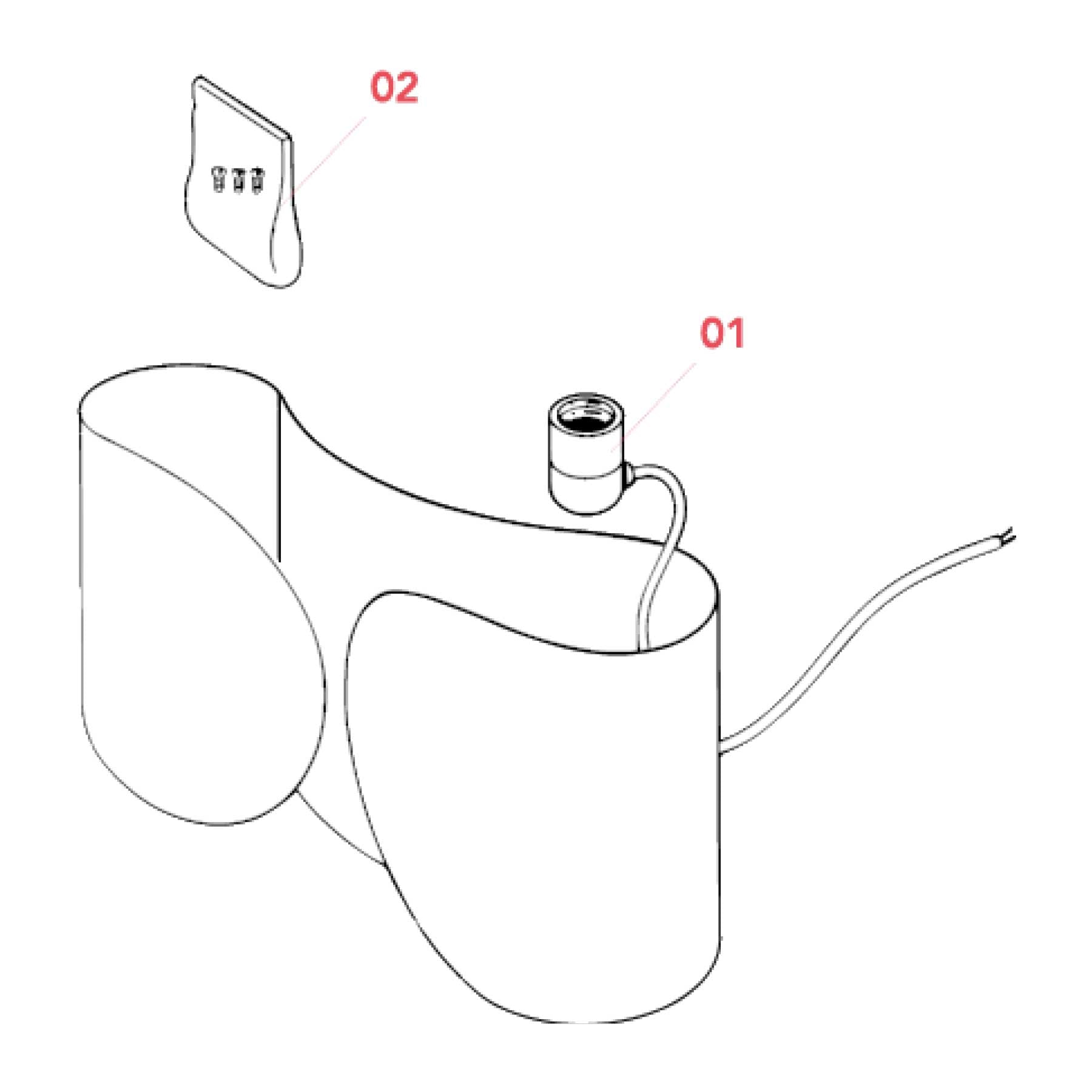 Flos Foglio E27 nástěnné svítidlo