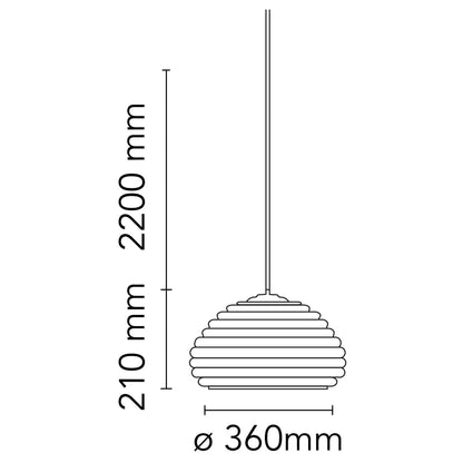 Flos Splügen Bräu E27 závěsné svítidlo