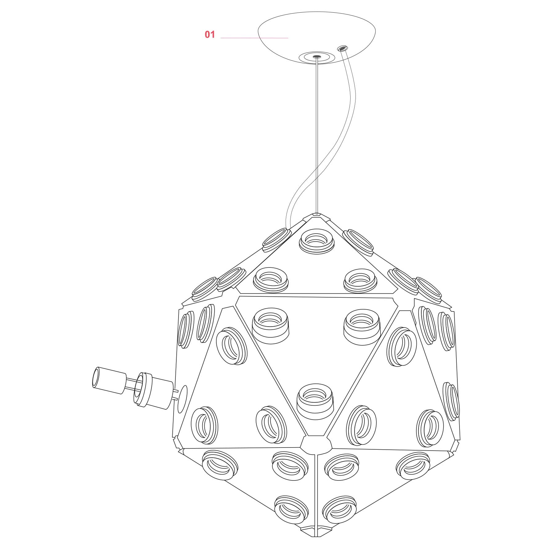 Flos Taraxacum 88 E27 závěsné svítidlo