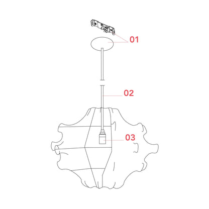 Flos Taraxacum E27 závěsné svítidlo