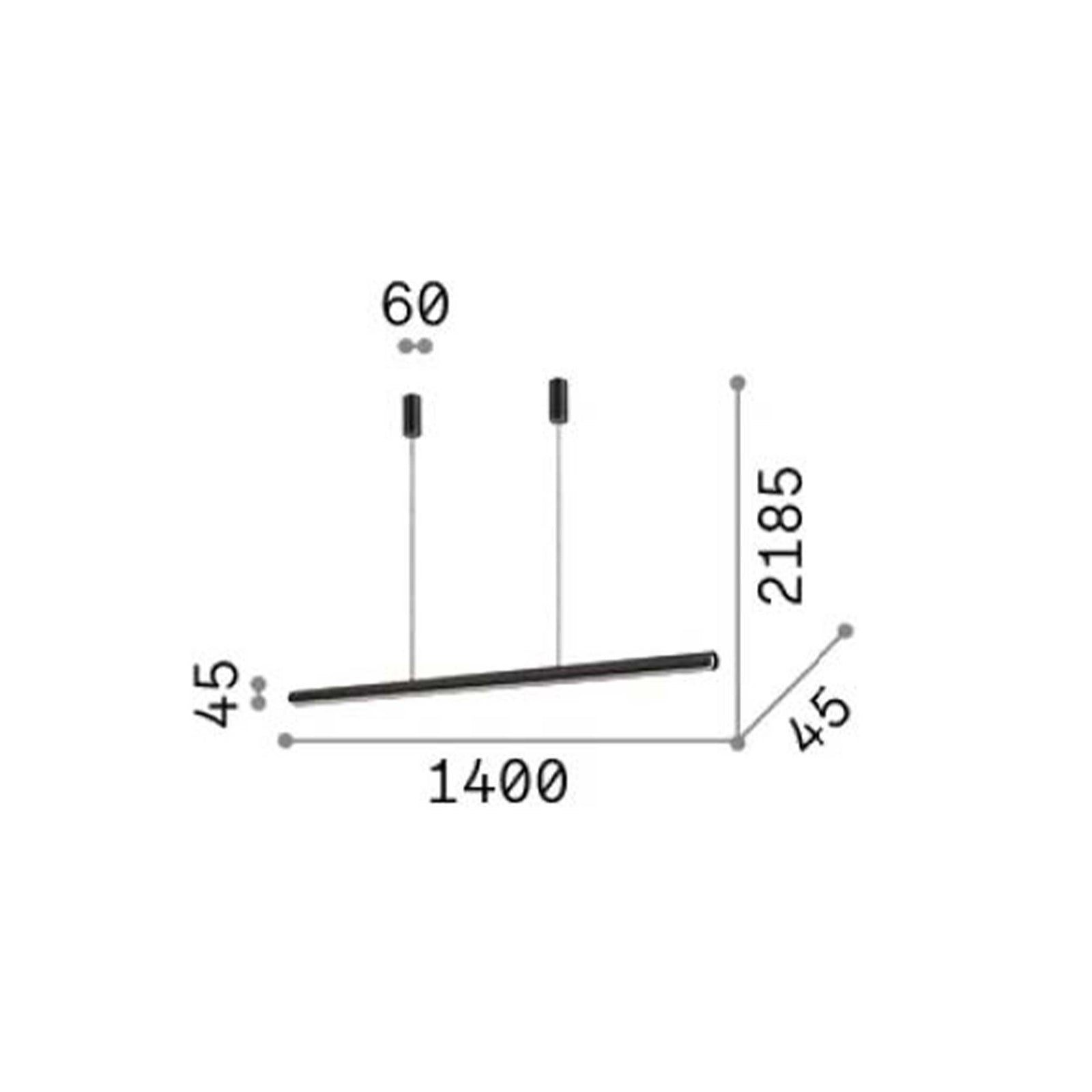Ideális lux Dorica LED-es függő lineáris lámpatest