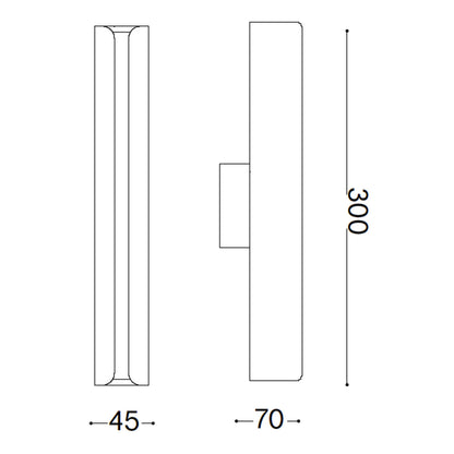 Ideal lux Dorica LED fali lámpa