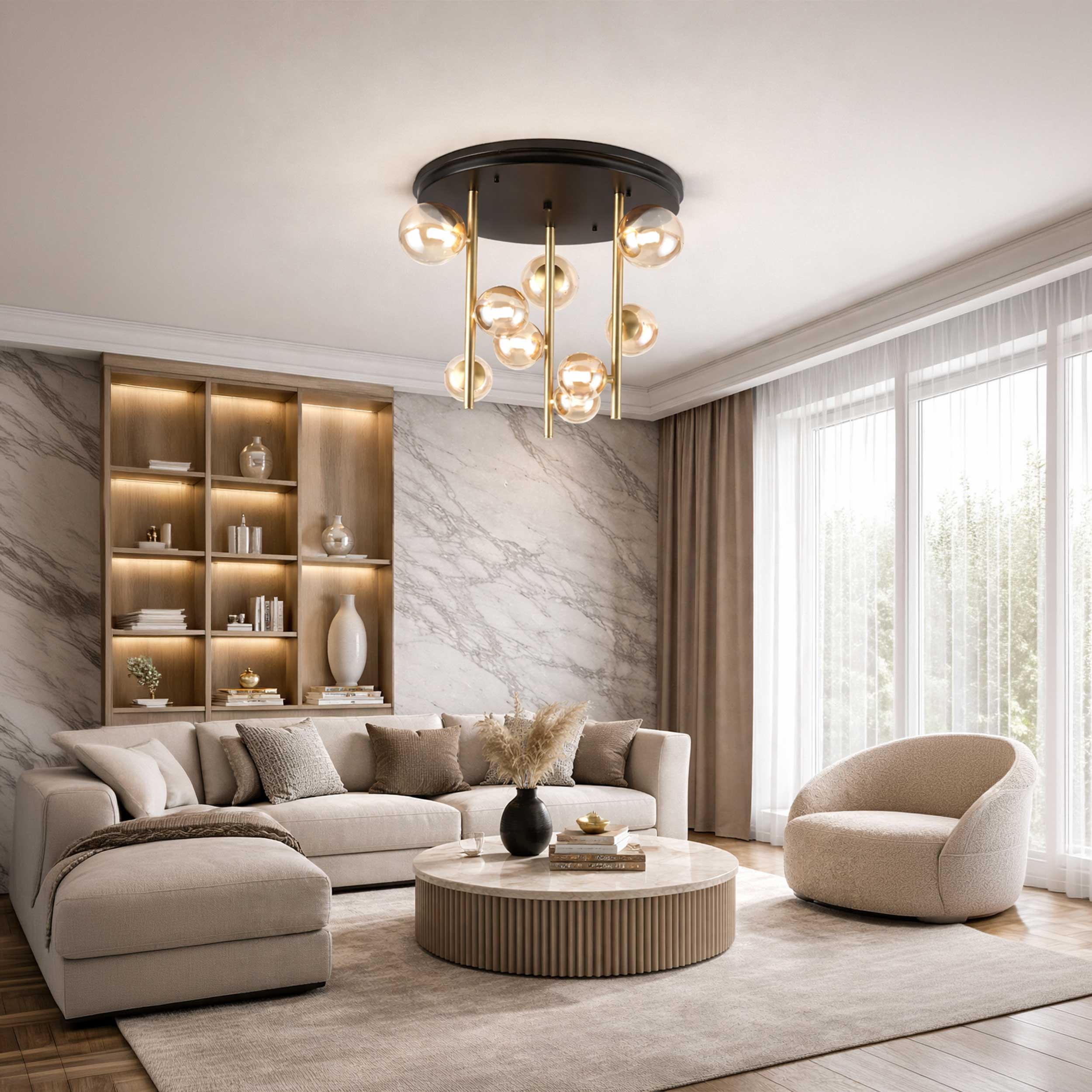 Ideal lux Perlage G9 függő mennyezeti lámpatest