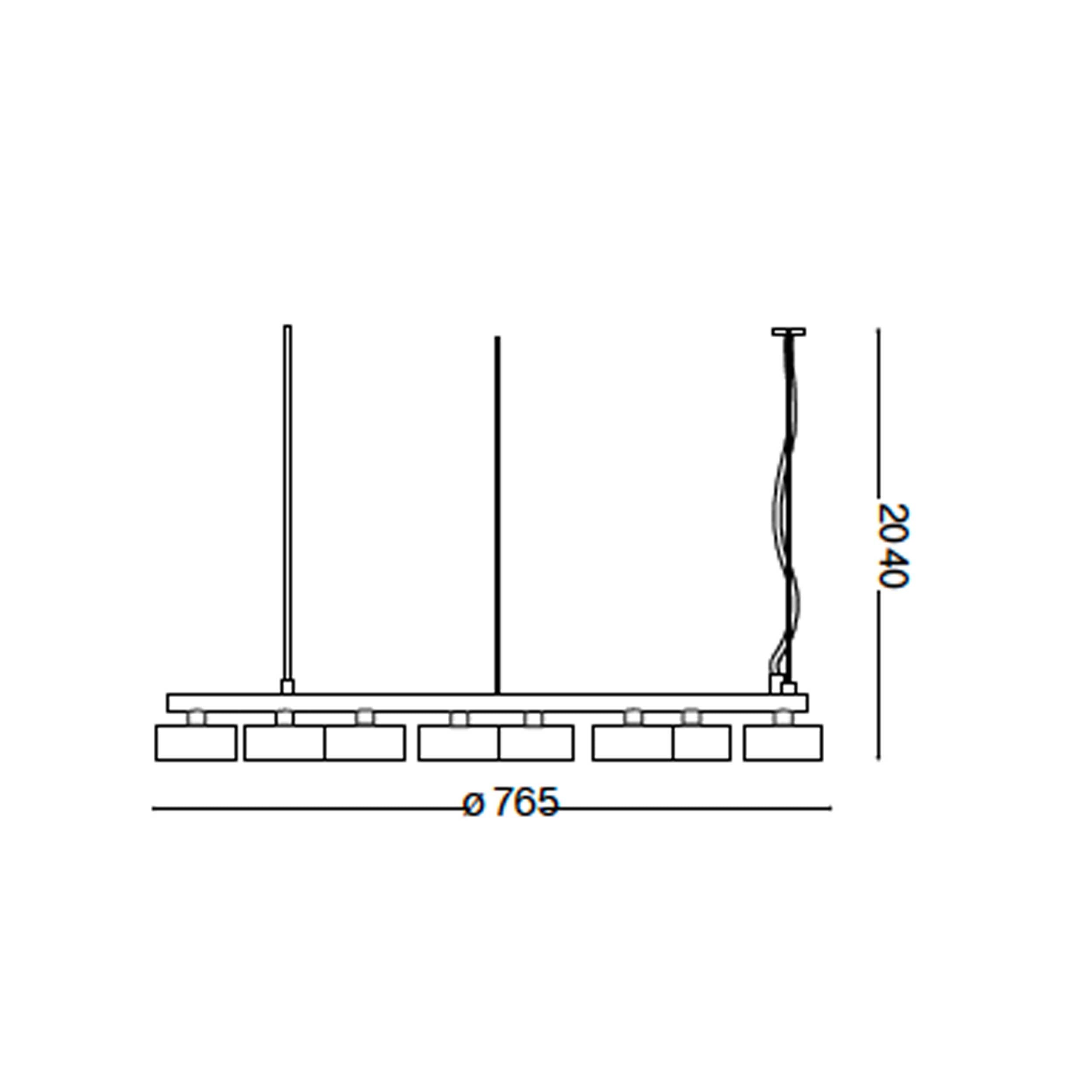 Ideal lux Minor GX53 kerek függőlámpa