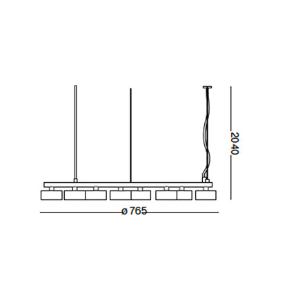 Ideal lux Minor GX53 kerek függőlámpa