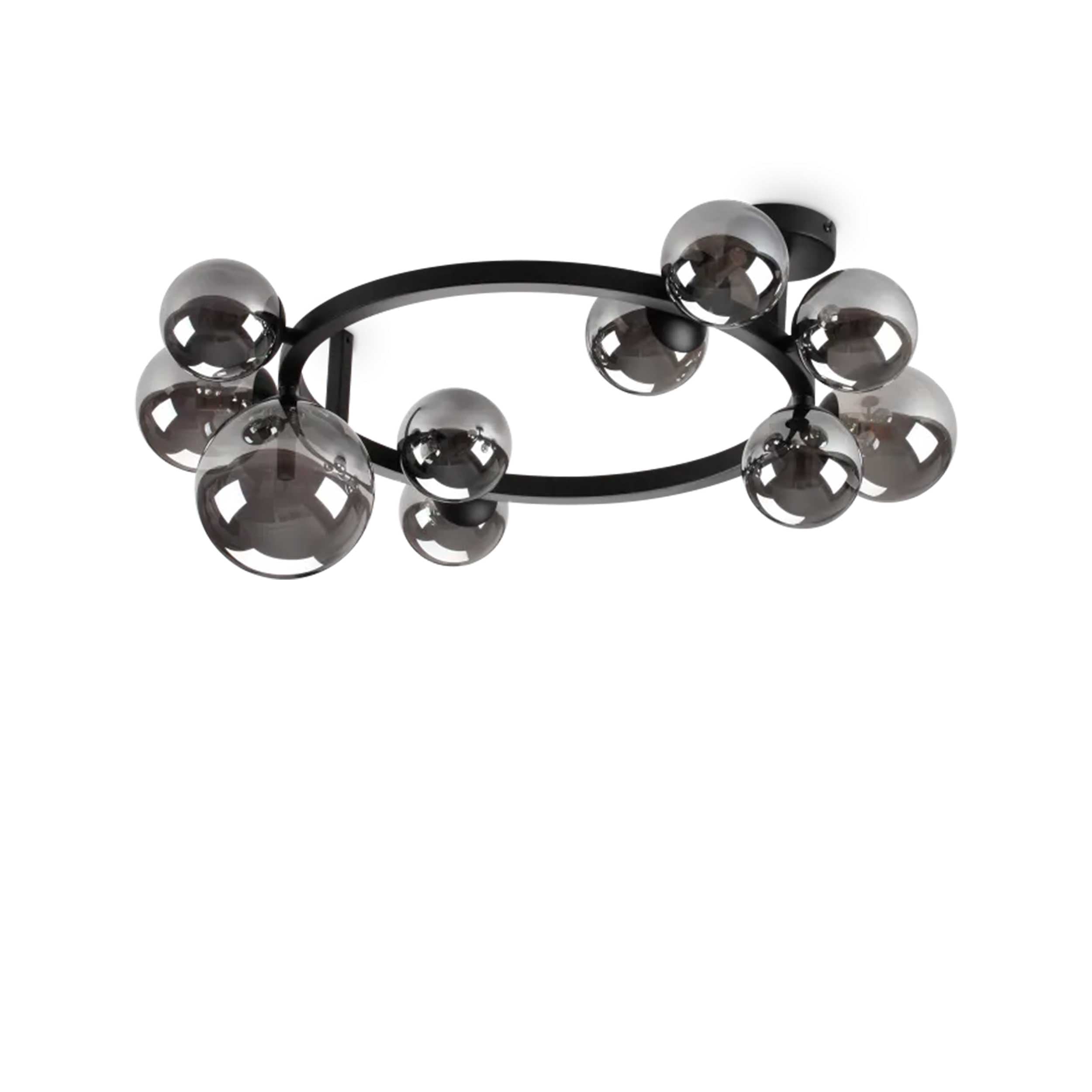 Ideal lux Perlage G9 függőlámpa kerek lámpatest