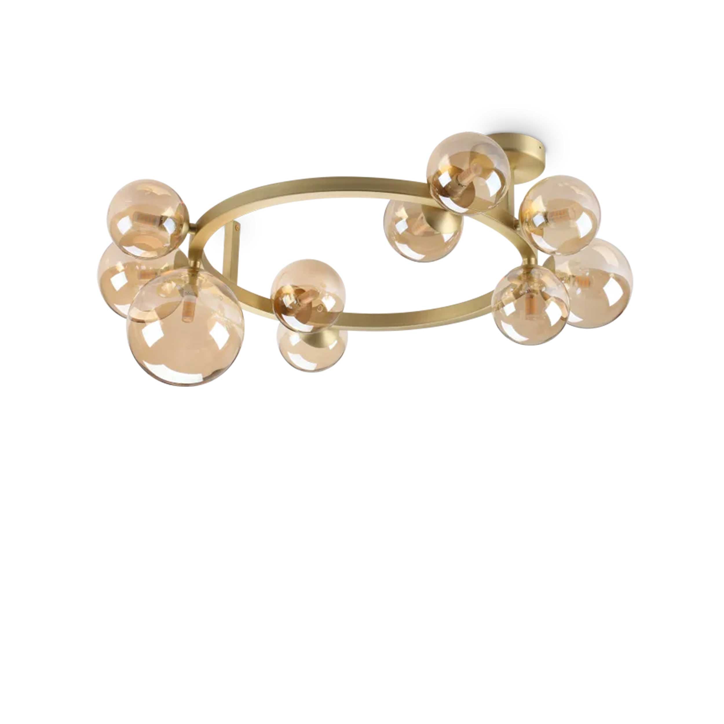 Ideal lux Perlage G9 függőlámpa kerek lámpatest