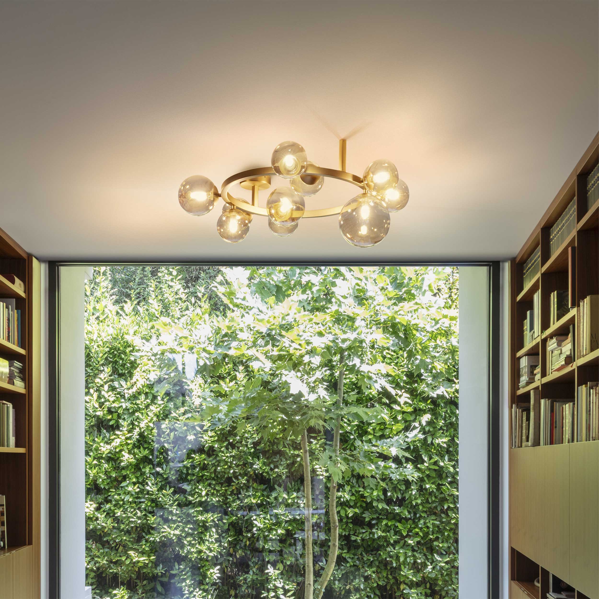 Ideal lux Perlage G9 függőlámpa kerek lámpatest