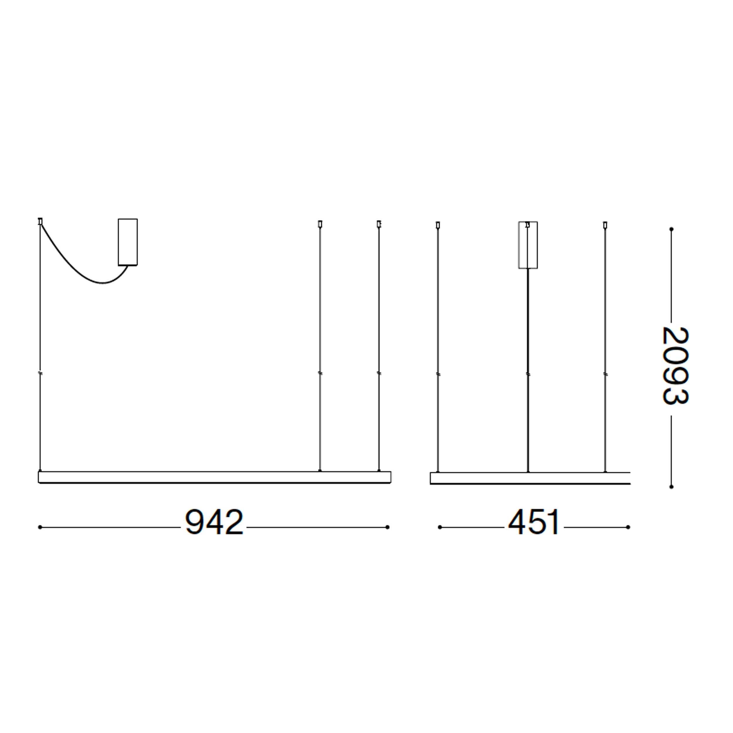 Ideal lux Waves LED-es függőlámpa