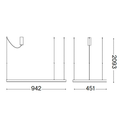 Ideal lux Waves LED-es függőlámpa