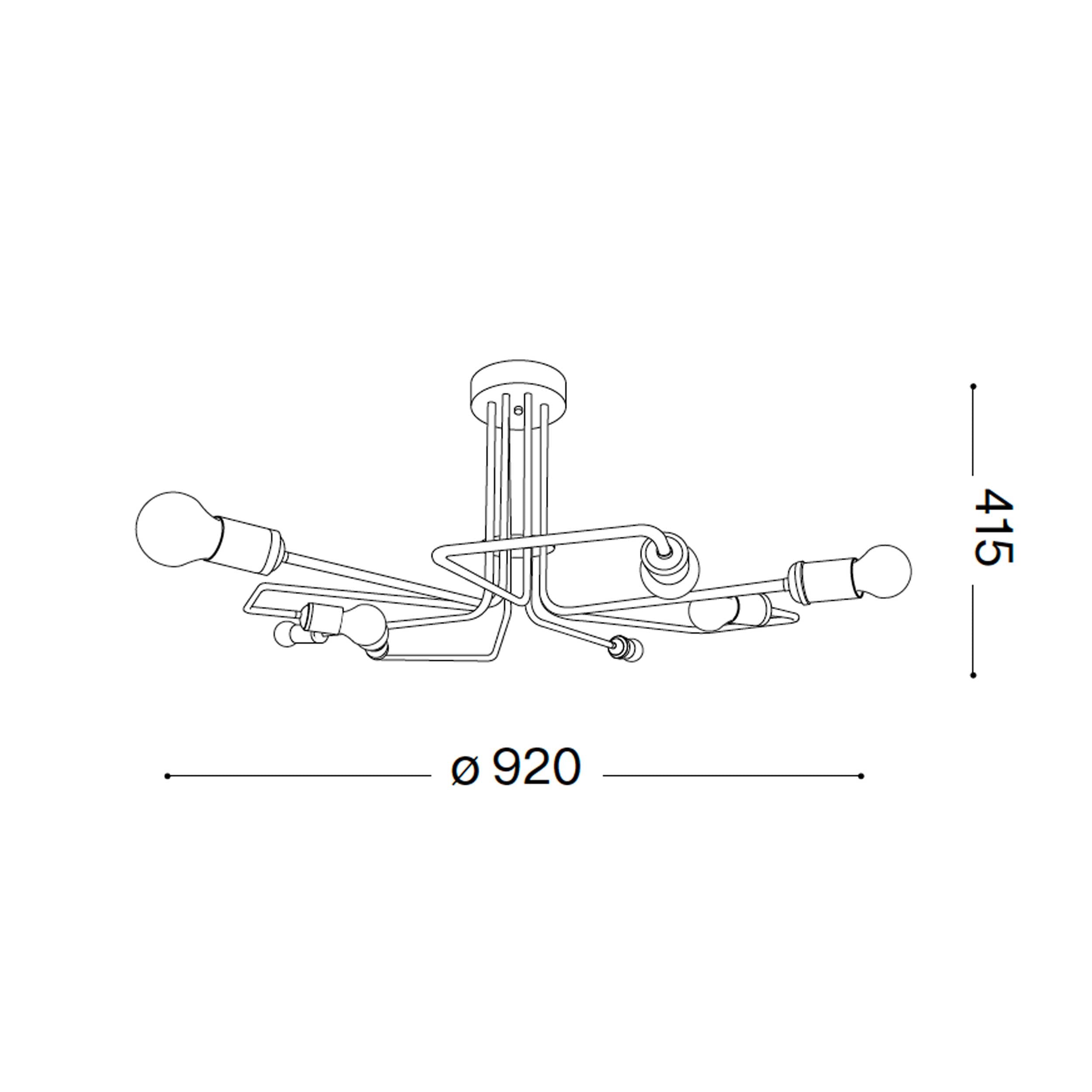 Ideal lux Triumph E27 E27 függő lineáris lámpatest