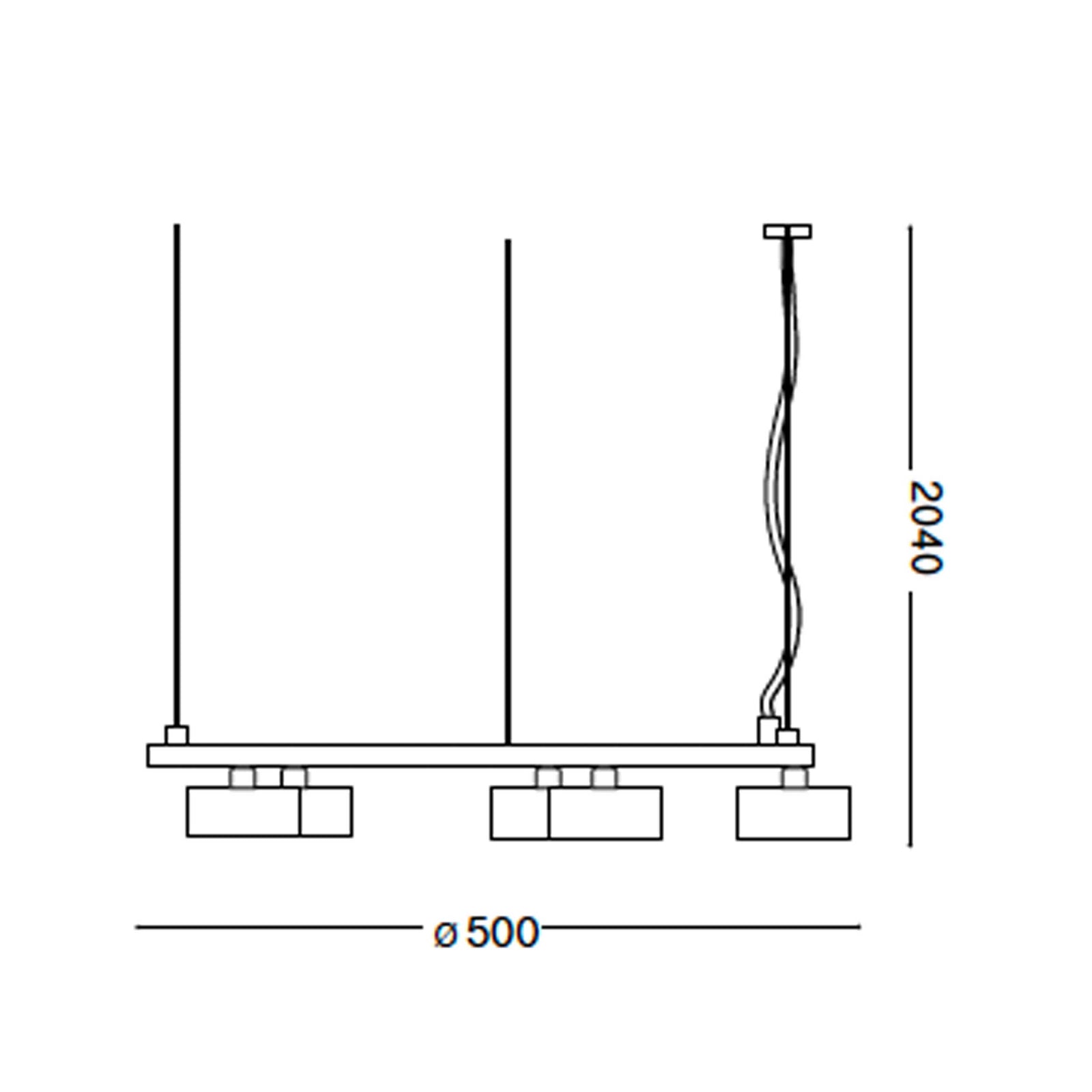 Ideal lux Minor GX53 kerek függőlámpa
