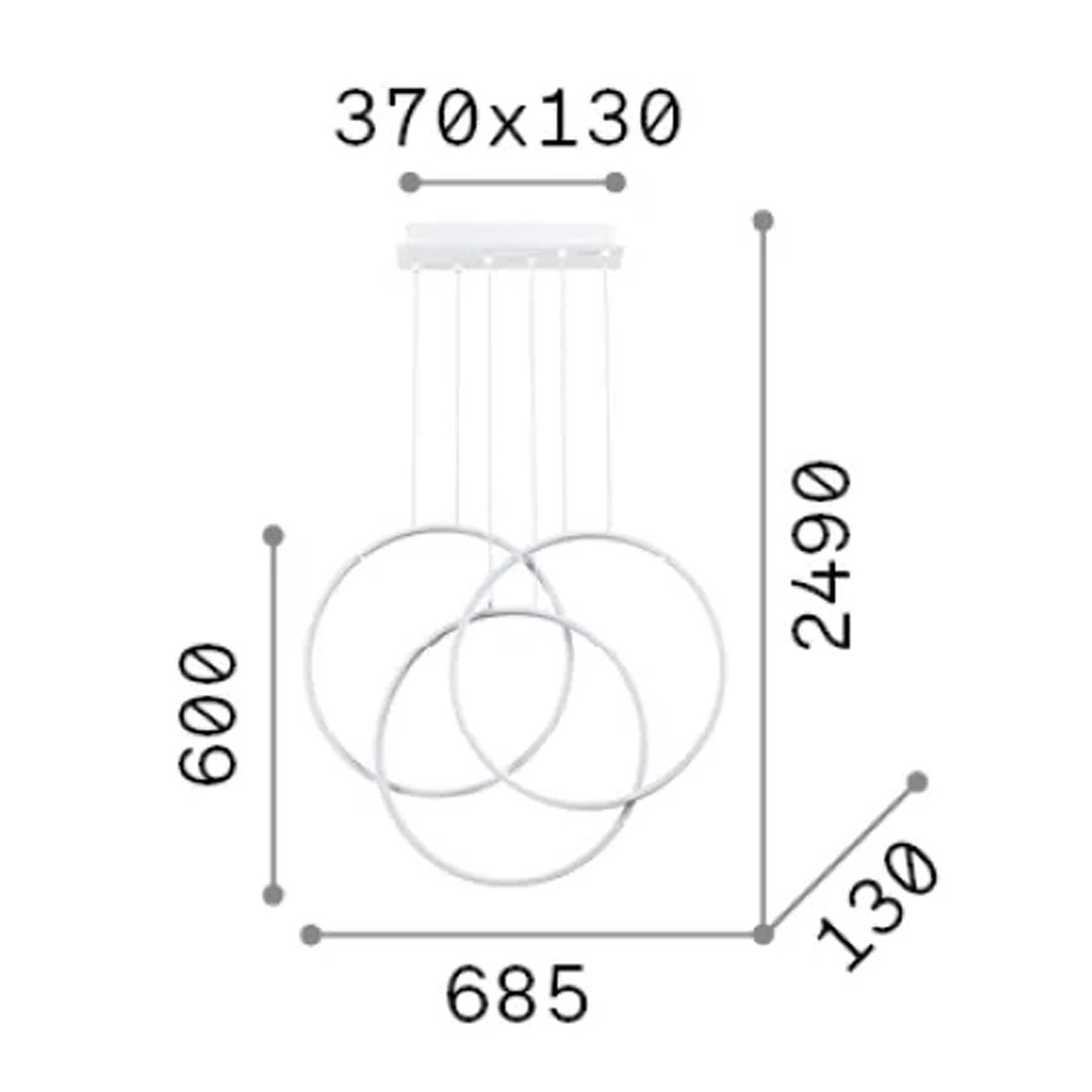 Ideal lux Frame LED závěsné svítidlo