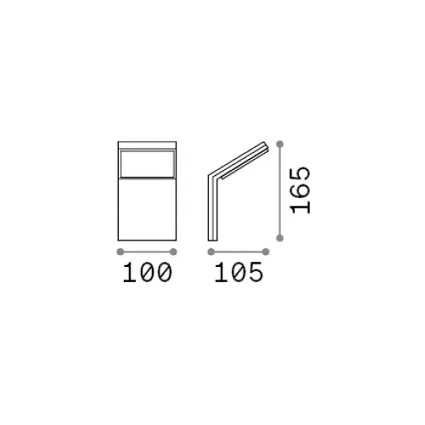Ideal lux Style LED nástěnné venkovní svítidlo IP54