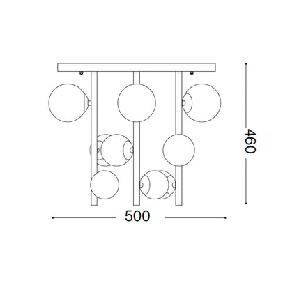 Ideal lux Perlage G9 függő mennyezeti lámpatest