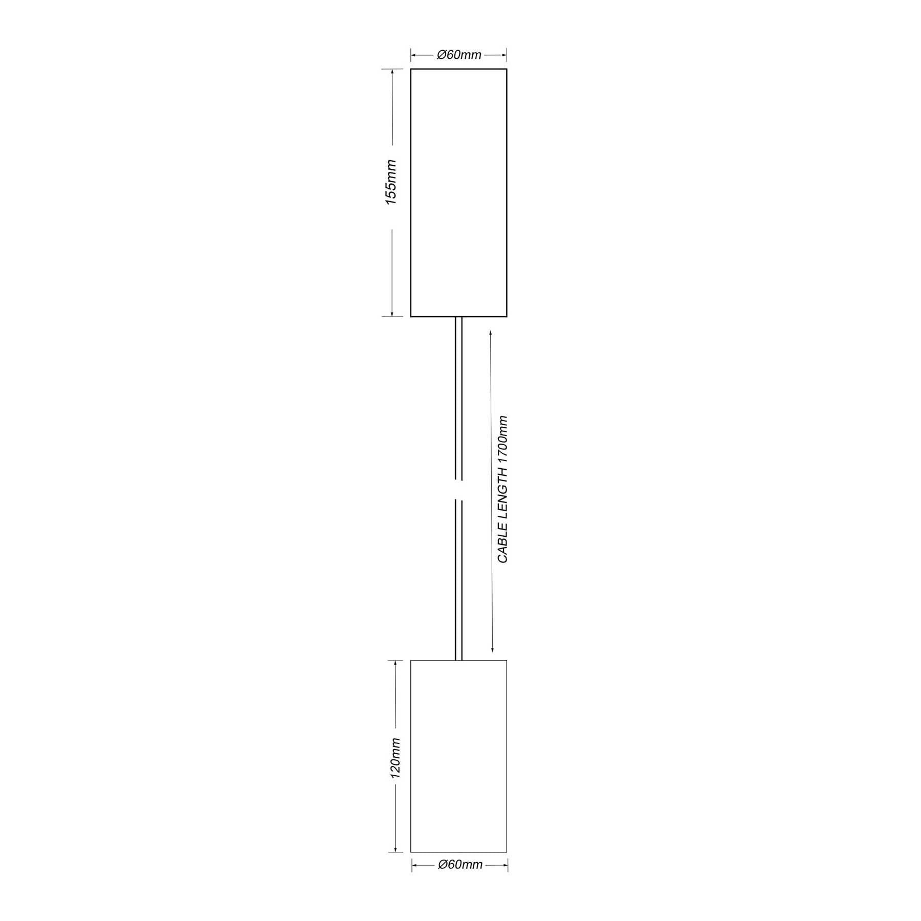 KARIZMA luce Dea Vesta PE LED svítidlo černé