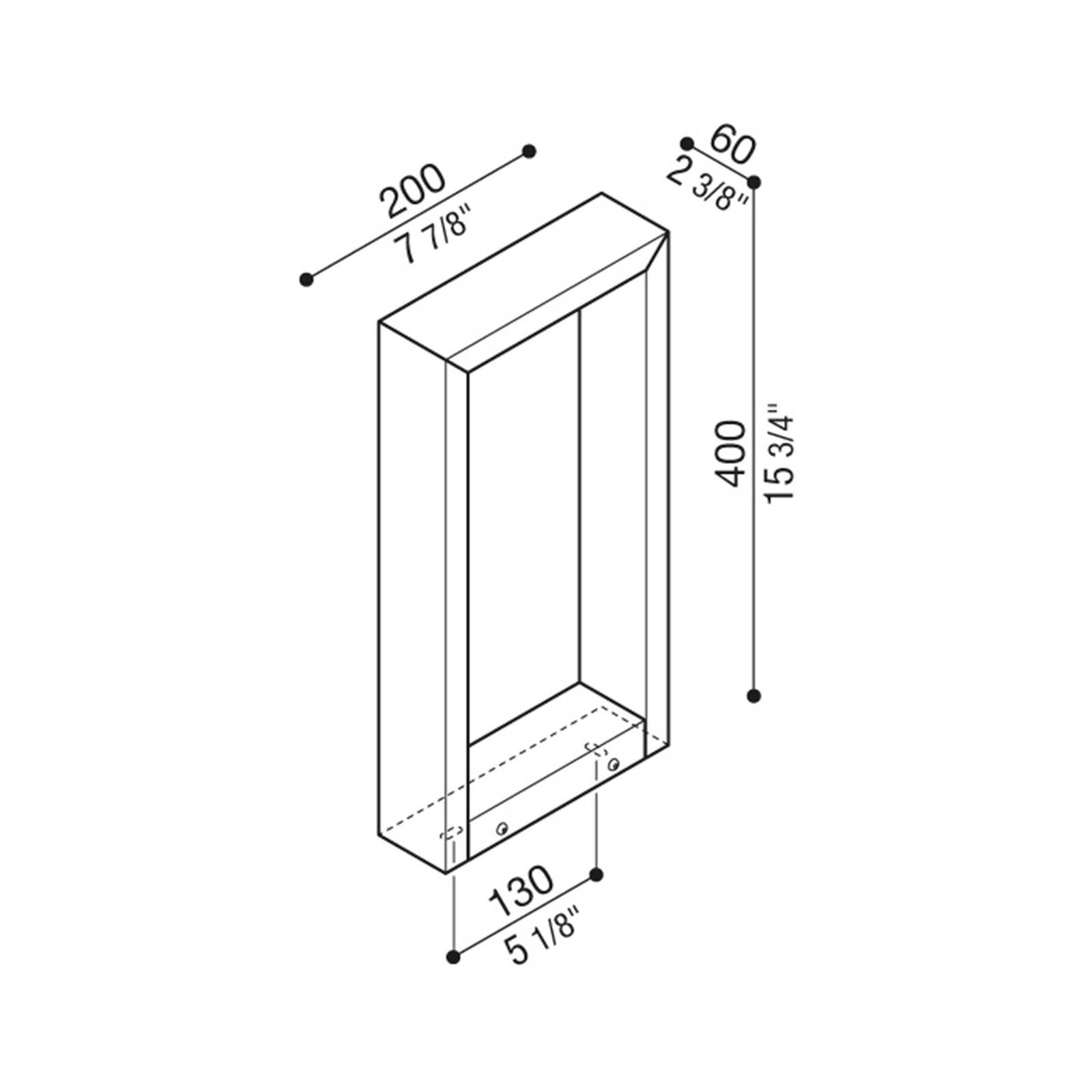 Lombardo Arke FULL LED-es kültéri oszloplámpa IP66 AC DIRECT