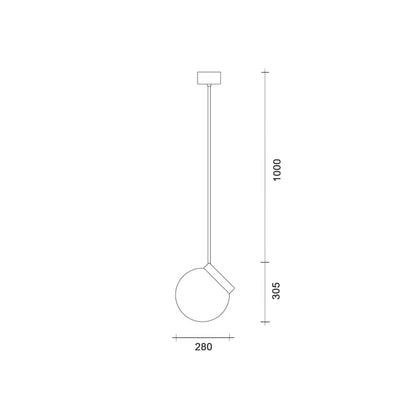 Lucis Polaris ZTR E27 závěsné svítidlo