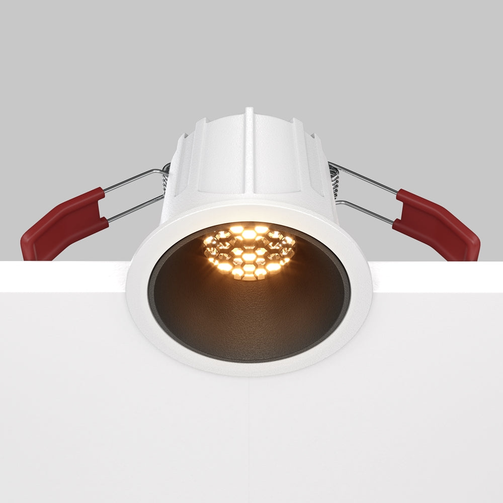 Maytoni Alfa LED 36° süllyesztett kör alakú lámpa, fekete