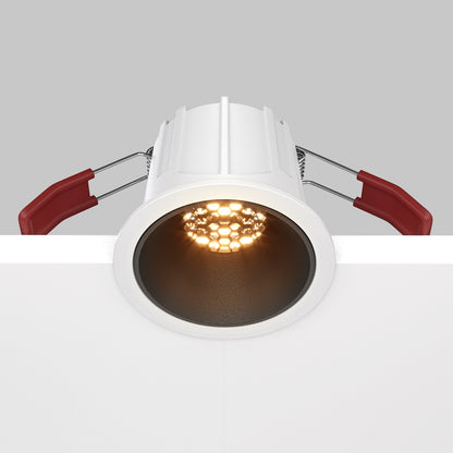 Maytoni Alfa LED 36° süllyesztett kör alakú lámpa, fekete