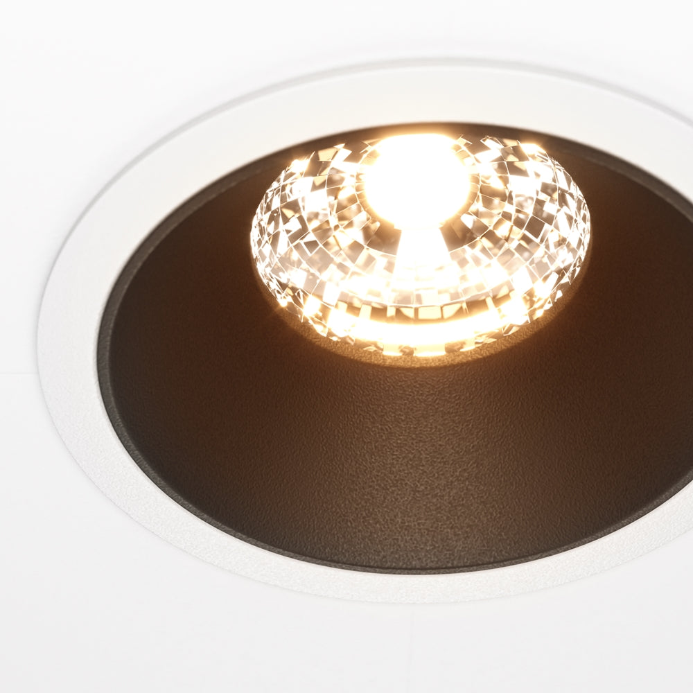 Maytoni Alfa LED 36° süllyesztett kör alakú lámpa, fekete