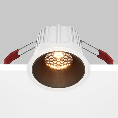 Maytoni Alfa LED 36° süllyesztett kör alakú lámpa, fekete