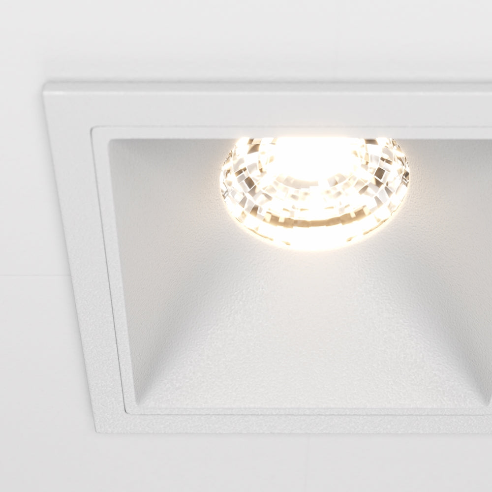 Maytoni Alfa LED 10W 36° süllyesztett négyzet alakú lámpa, fehér