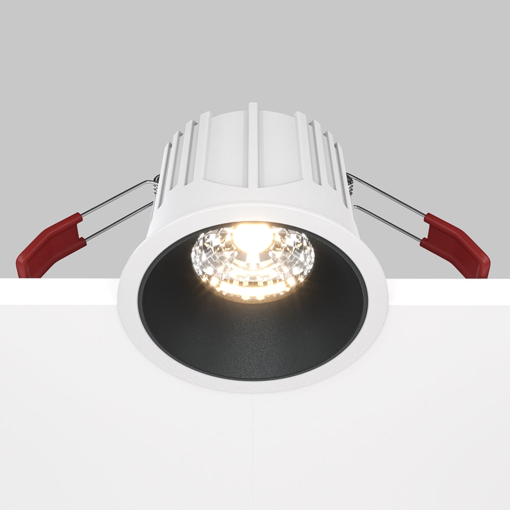 Maytoni Alfa LED 36° süllyesztett kör alakú lámpa, fekete