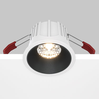 Maytoni Alfa LED 36° süllyesztett kör alakú lámpa, fekete
