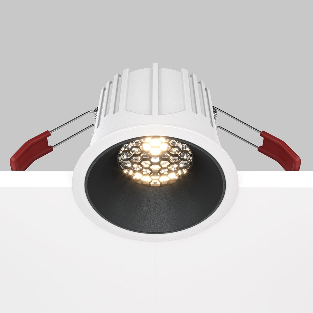 Maytoni Alfa LED 36° süllyesztett kör alakú lámpa, fekete