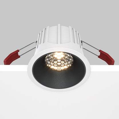 Maytoni Alfa LED 36° süllyesztett kör alakú lámpa, fekete
