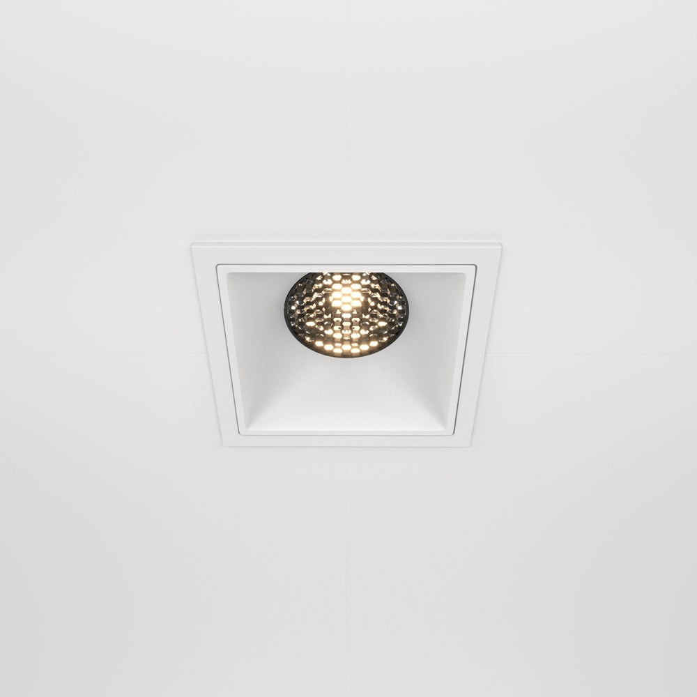 Maytoni Alfa LED 15W 36° süllyesztett négyzet alakú lámpa, fehér