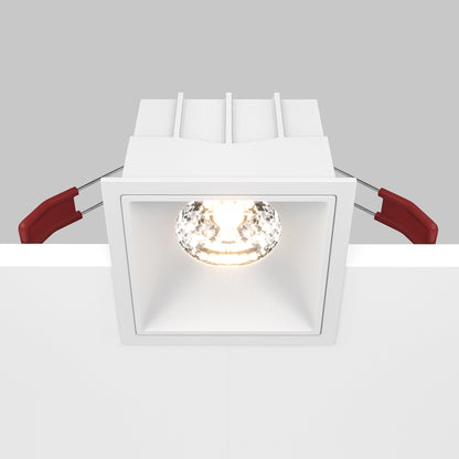 Maytoni Alfa LED 15W 36° süllyesztett négyzet alakú lámpa, fehér