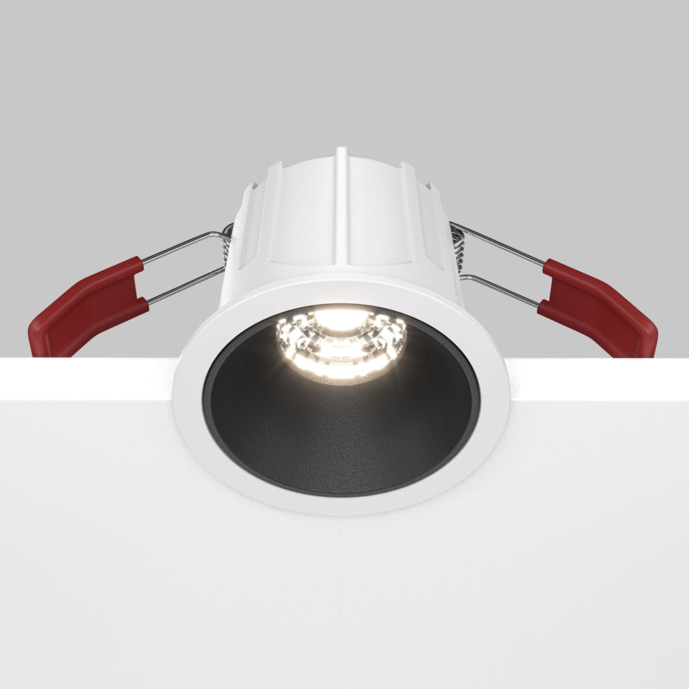 Maytoni Alfa LED 36° süllyesztett kör alakú lámpa, fekete