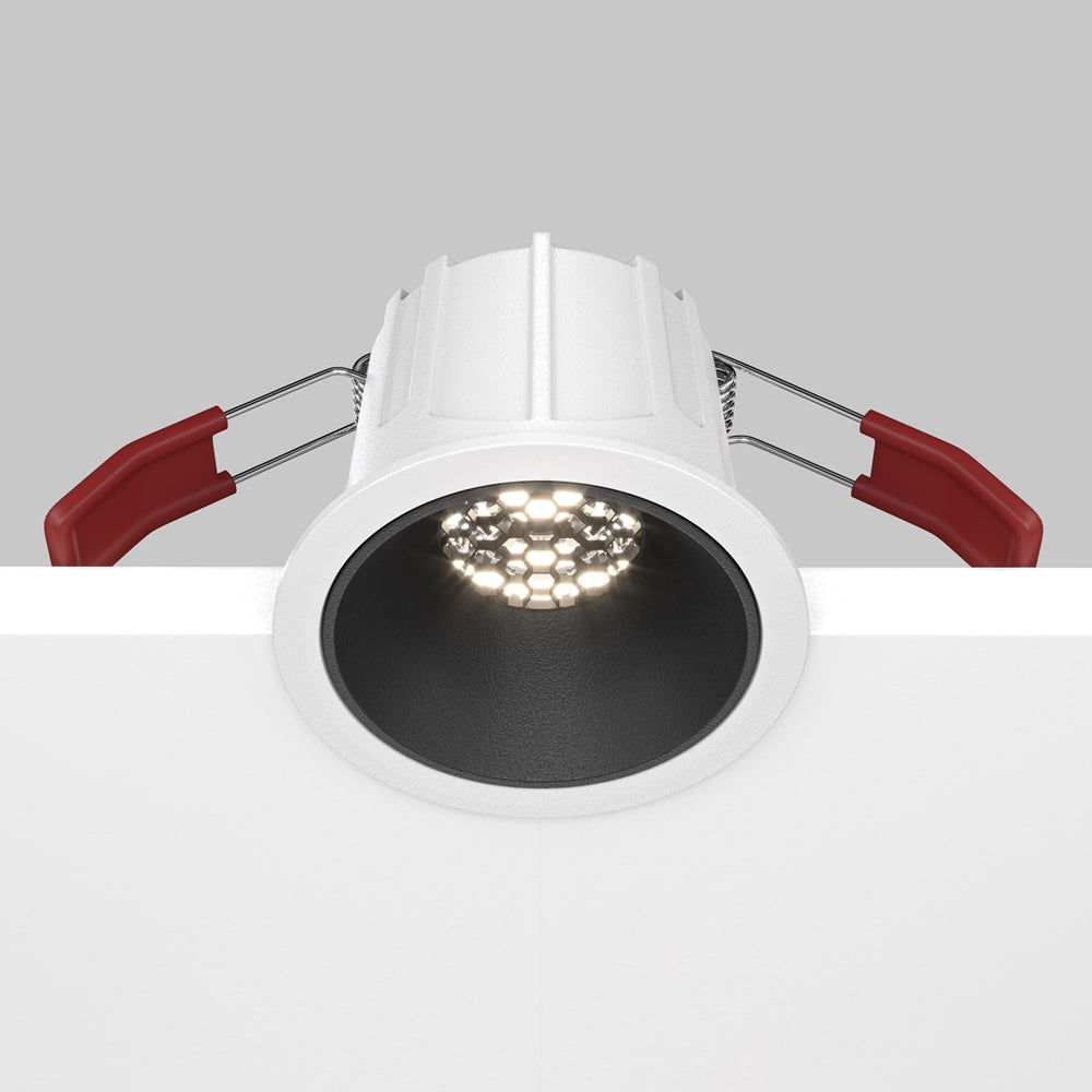 Maytoni Alfa LED 36° süllyesztett kör alakú lámpa, fekete