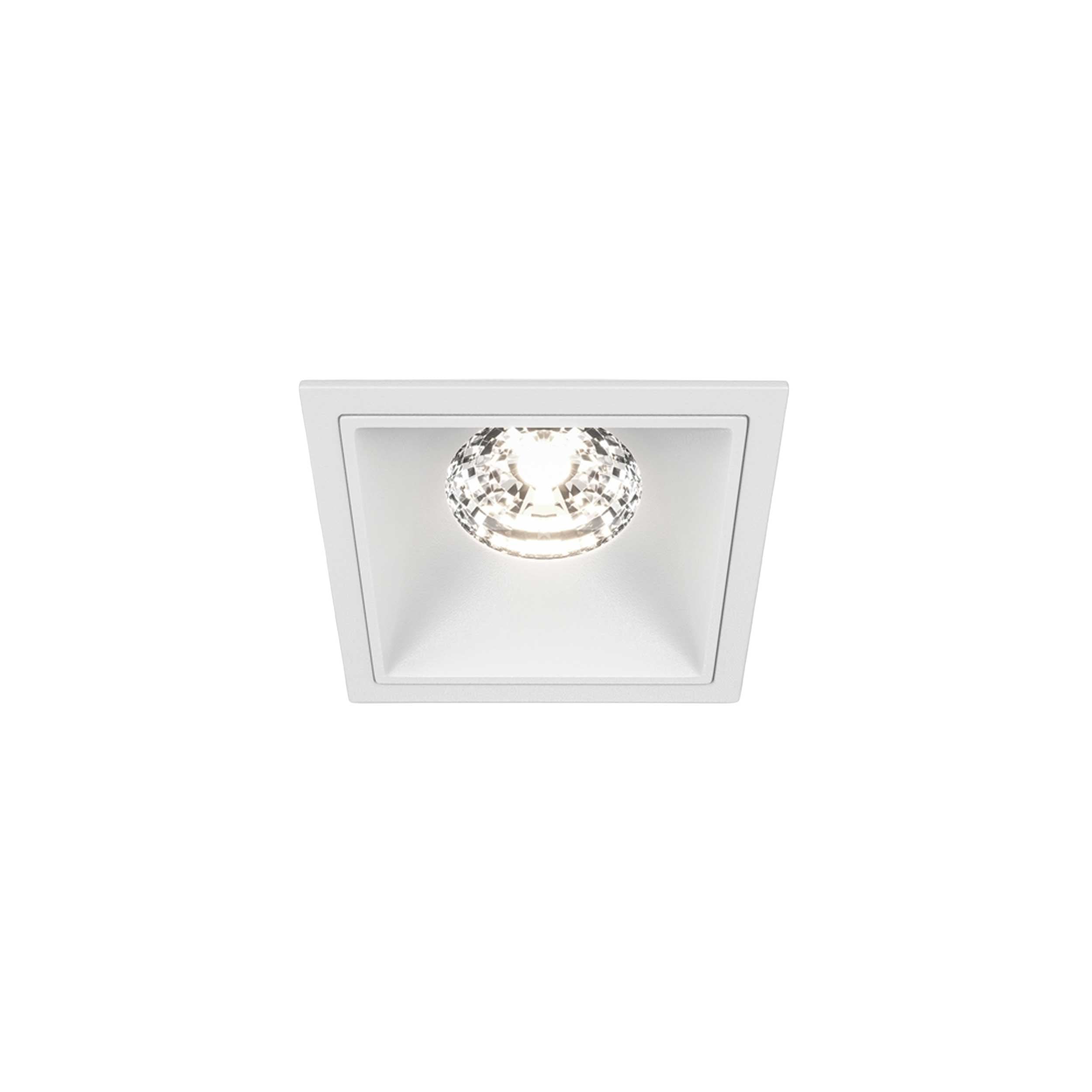 Maytoni Alfa LED 15W 36° süllyesztett négyzet alakú lámpa, fehér