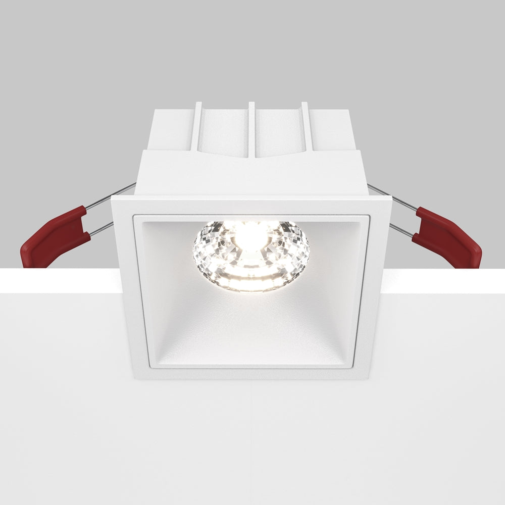 Maytoni Alfa LED 15W 36° süllyesztett négyzet alakú lámpa, fehér