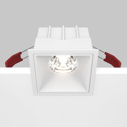 Maytoni Alfa LED 15W 36° süllyesztett négyzet alakú lámpa, fehér