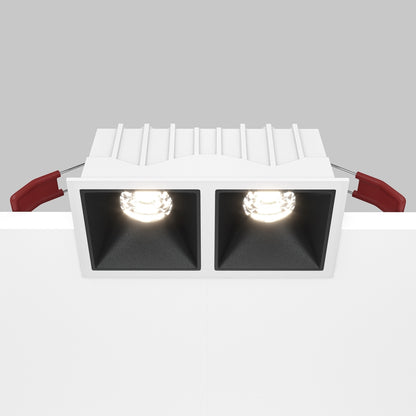 Maytoni Alfa LED 10W 36° süllyesztett négyzet alakú lámpa, fekete