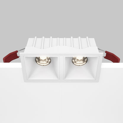 Maytoni Alfa LED 10W 36° süllyesztett négyzet alakú lámpa, fehér