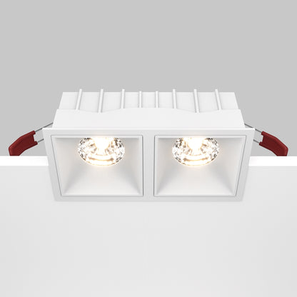 Maytoni Alfa LED 15W 36° süllyesztett négyzet alakú lámpa, fehér