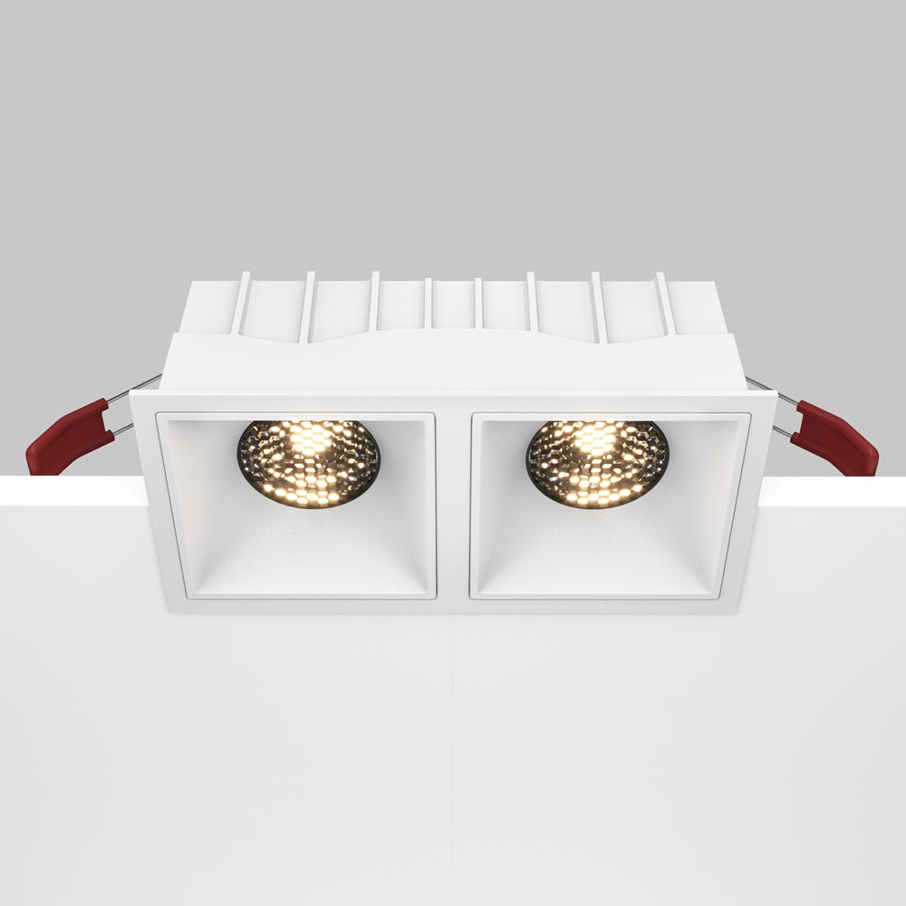 Maytoni Alfa LED 15W 36° süllyesztett négyzet alakú lámpa, fehér