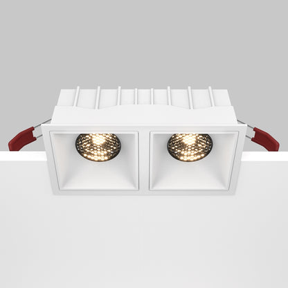 Maytoni Alfa LED 15W 36° süllyesztett négyzet alakú lámpa, fehér