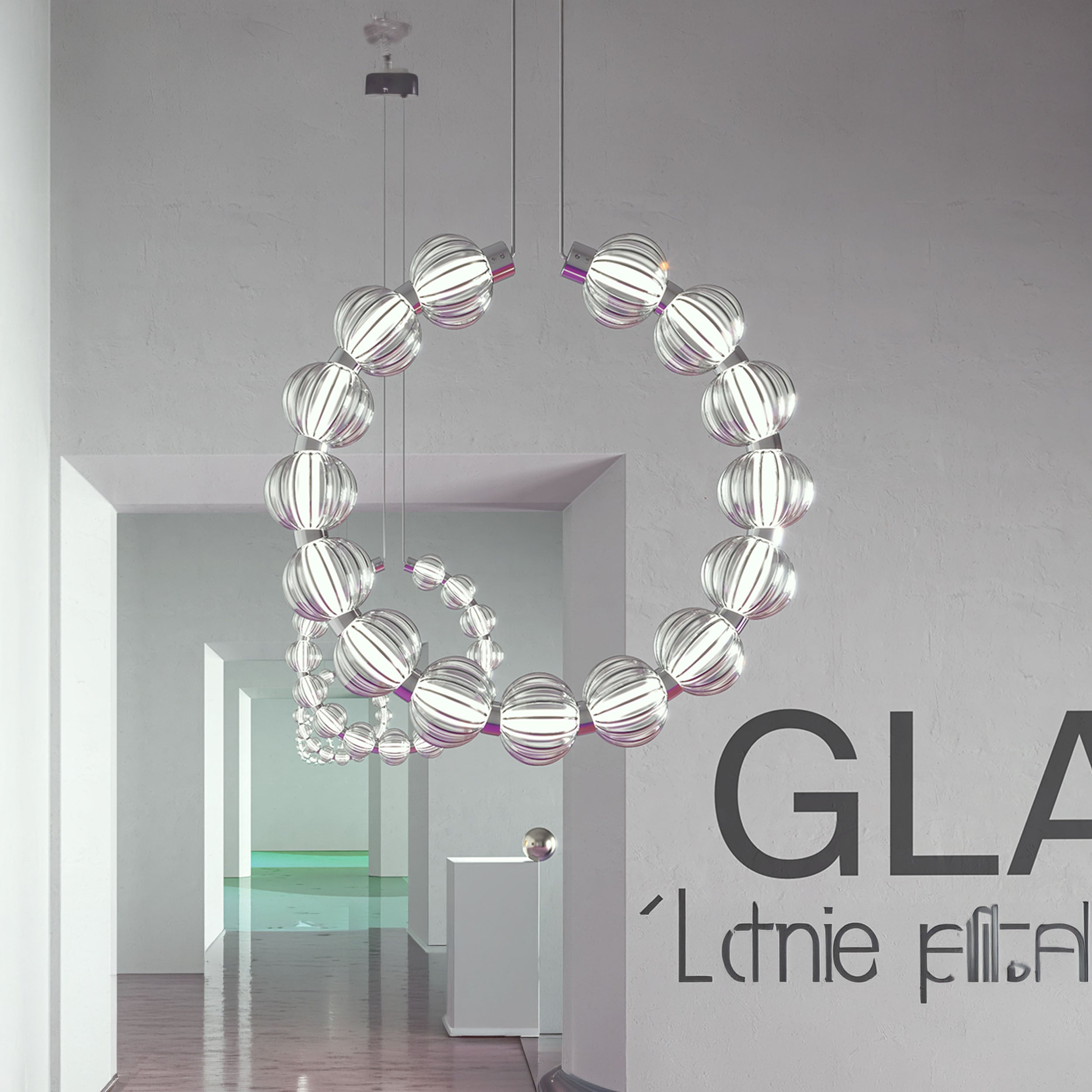 Maytoni Amulet LED függesztett lámpa, lánc kompozíció