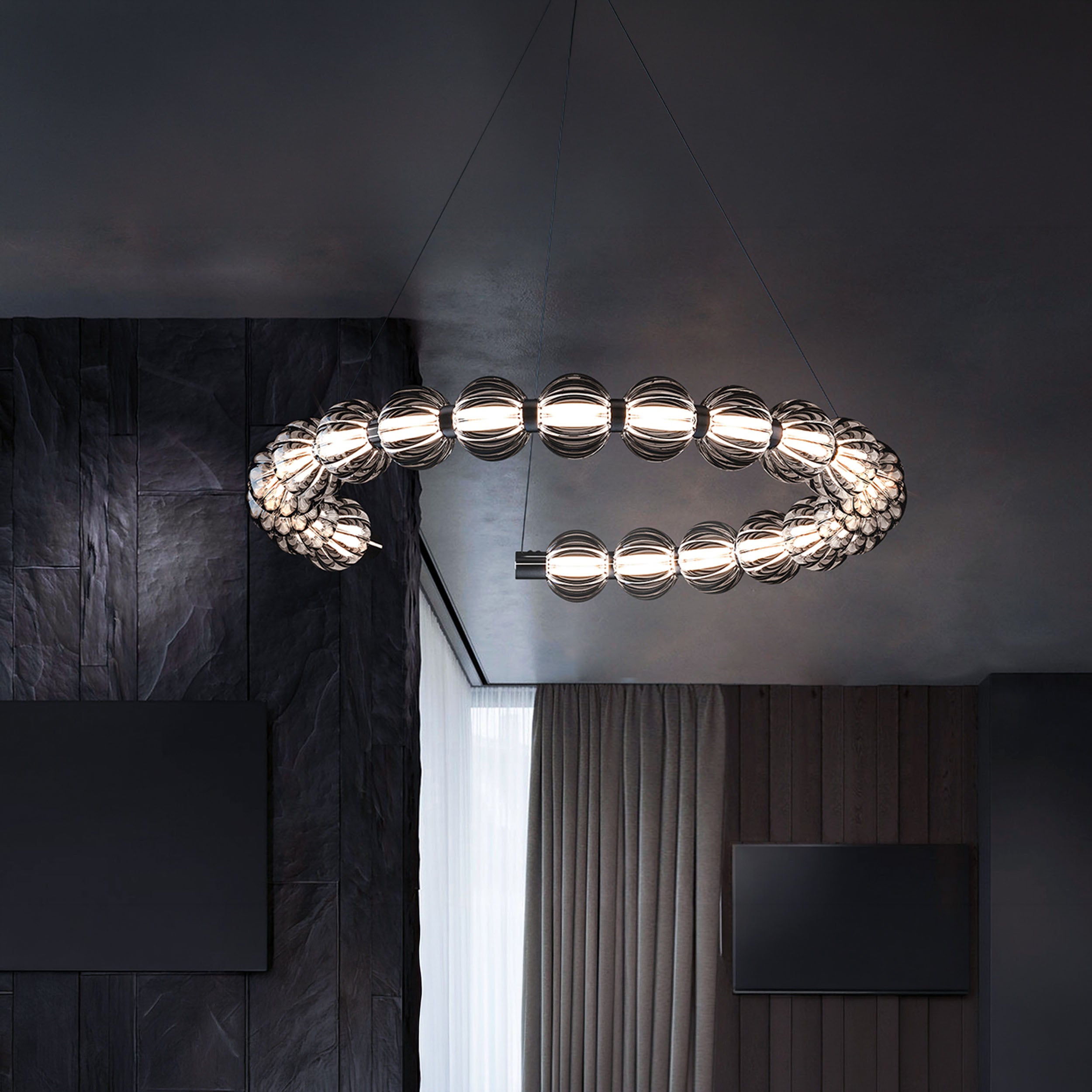 Maytoni Amulet LED függesztett lámpa, lánc kompozíció